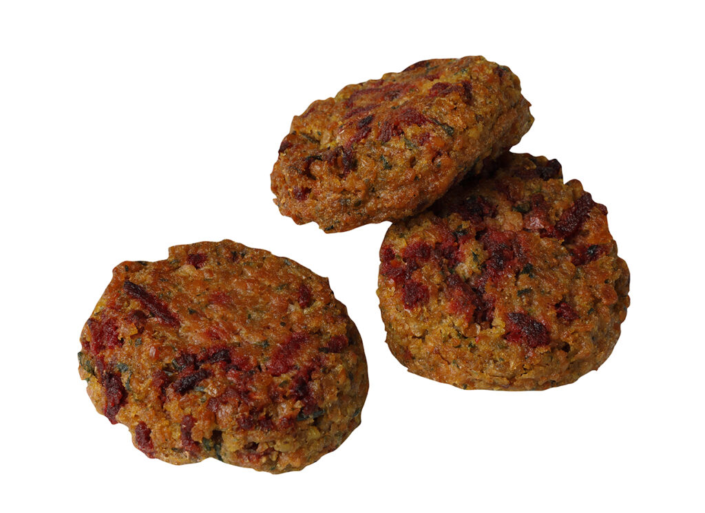 Tre rödbetsfalafel