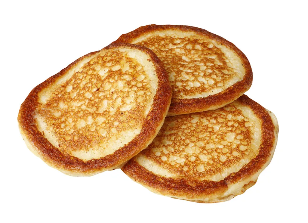 Tre kvargpannkakor